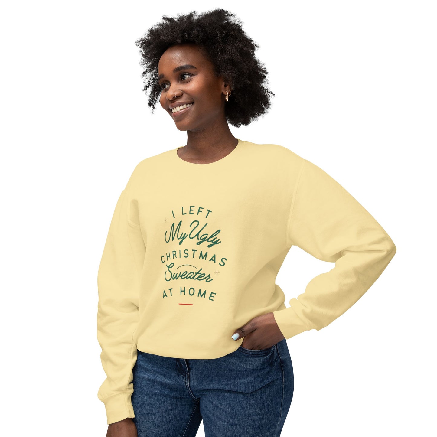 The Not So Ugly Christmas Sweater Crewneck Sweatshirt